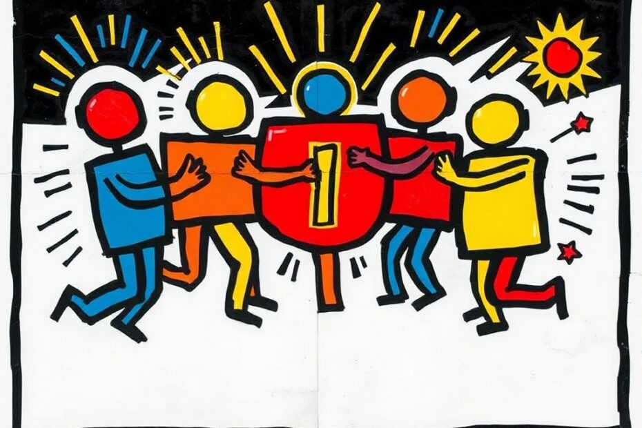 Abstrakte Bildtafel im Keith-Haring-Stil zur Anomalie-Hypothese vom 2026-06-23: Der unidentifizierbare Träger.