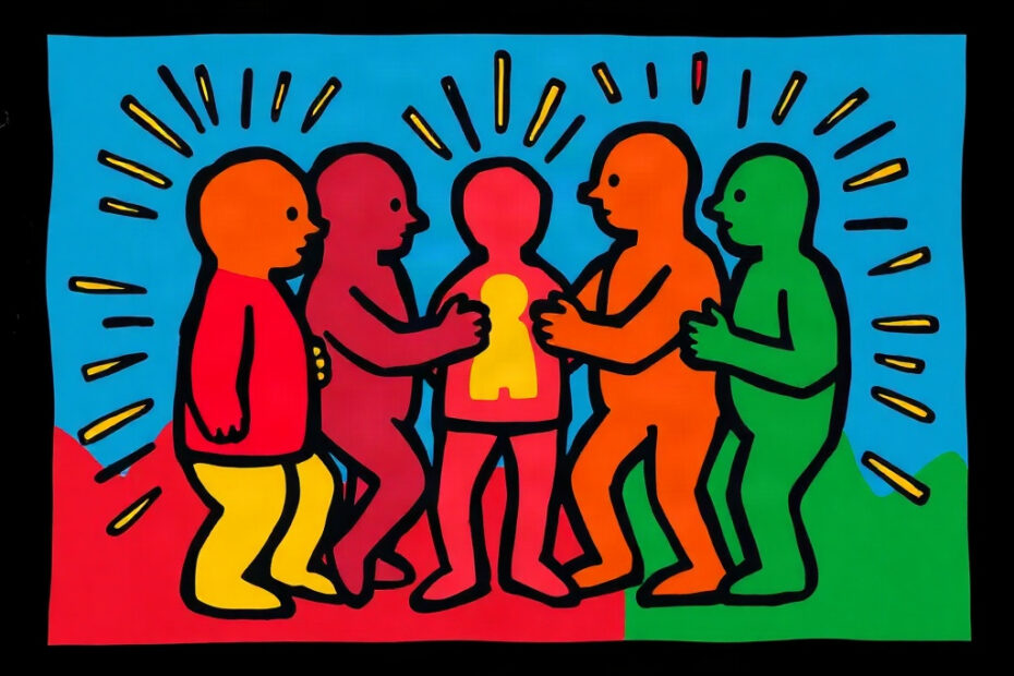 Abstrakte Bildtafel im Keith-Haring-Stil zur Anomalie-Hypothese vom 2026-08-19: Anomalie-Hypothese.