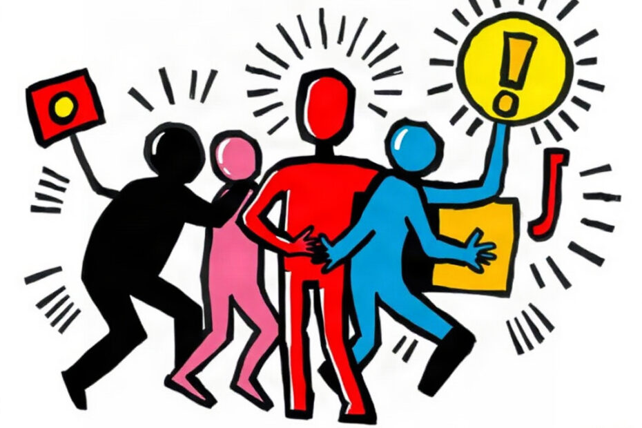 Abstrakte Bildtafel im Keith-Haring-Stil zur Anomalie-Hypothese vom 2026-09-02: Verlustaversion als Kontextualitäts-Konstrukt.